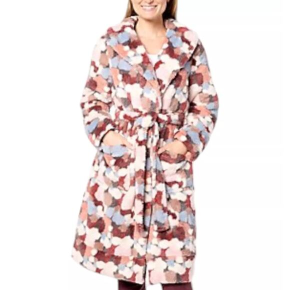 Berkshire Other - Berkshire Homewear Wellsoft Shawl Collar Robe in AbstrctPaintDot NWT Size LG